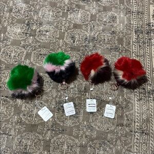 Free People Faux Fur Pom Keychain